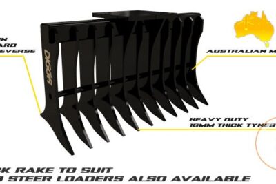 DIGGA STICK RAKE SUIT SKID STEER EXCAVATOR TRACTOR BOBCAT