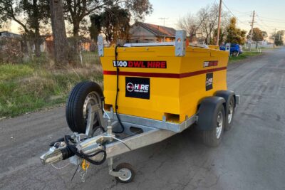 FOR HIRE DWL HIRE 1300L BUNDLED DIESEL FUEL TRAILER  HIRE