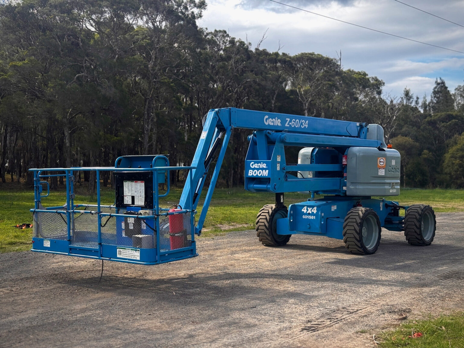 GENIE BOOM Z60/34 66FT ALL TERRAIN BOOM SCISSOR LIFT ELEVATED WORK ...
