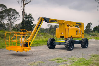 2011 HAULOTTE HA20PX  ALL TERRAIN DIESEL BOOM SCISSOR LIFT ELEVATED WORK PLATFORM EWP GENIE