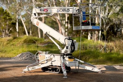 CELA DT15 SPYDER 15M KNUCKLE BOOM TRACKED SCISSOR LIFT CHERRY PICKER SPIDER EWP LEGUAN MONITOR CMC