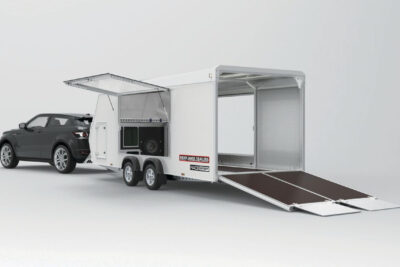 BRIAN JAMES TRAILERS 340-5000 RACE SPORT ENCLOSED 5M X 2M 2600KG CAR TRAILER