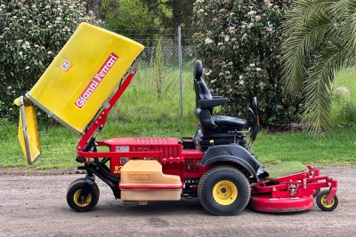 GIANNI FERRARI 922 DIESEL RIDE ON ZERO TURN LAWN MOWER W/ CATCHER TORO KUBOTA JOHN DEERE WALKER