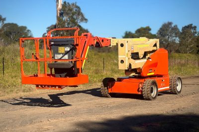 JLG M400AJP HYBRID BOOMLIFT ELEVATED WORK PLATFORM EWP JLG HAULOTTE SKYJACK