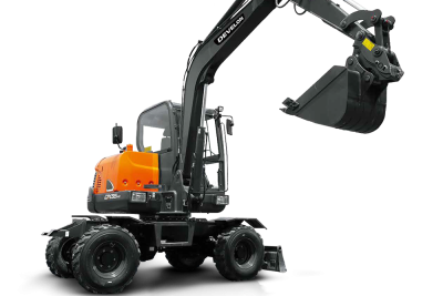 Develon DX55WE 5.5 Ton Wheeled Excavator