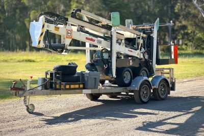 LEGUAN MONITOR 125M1 12.5M KNUCKLE BOOM & TRAILER SCISSOR LIFT CHERRY PICKER EWP GENIE JLG HAULOTTE