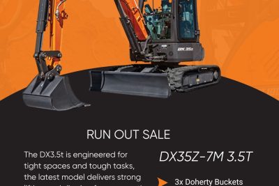 DEVELON DX35Z-7M 4T TRACKED EXCAVATOR