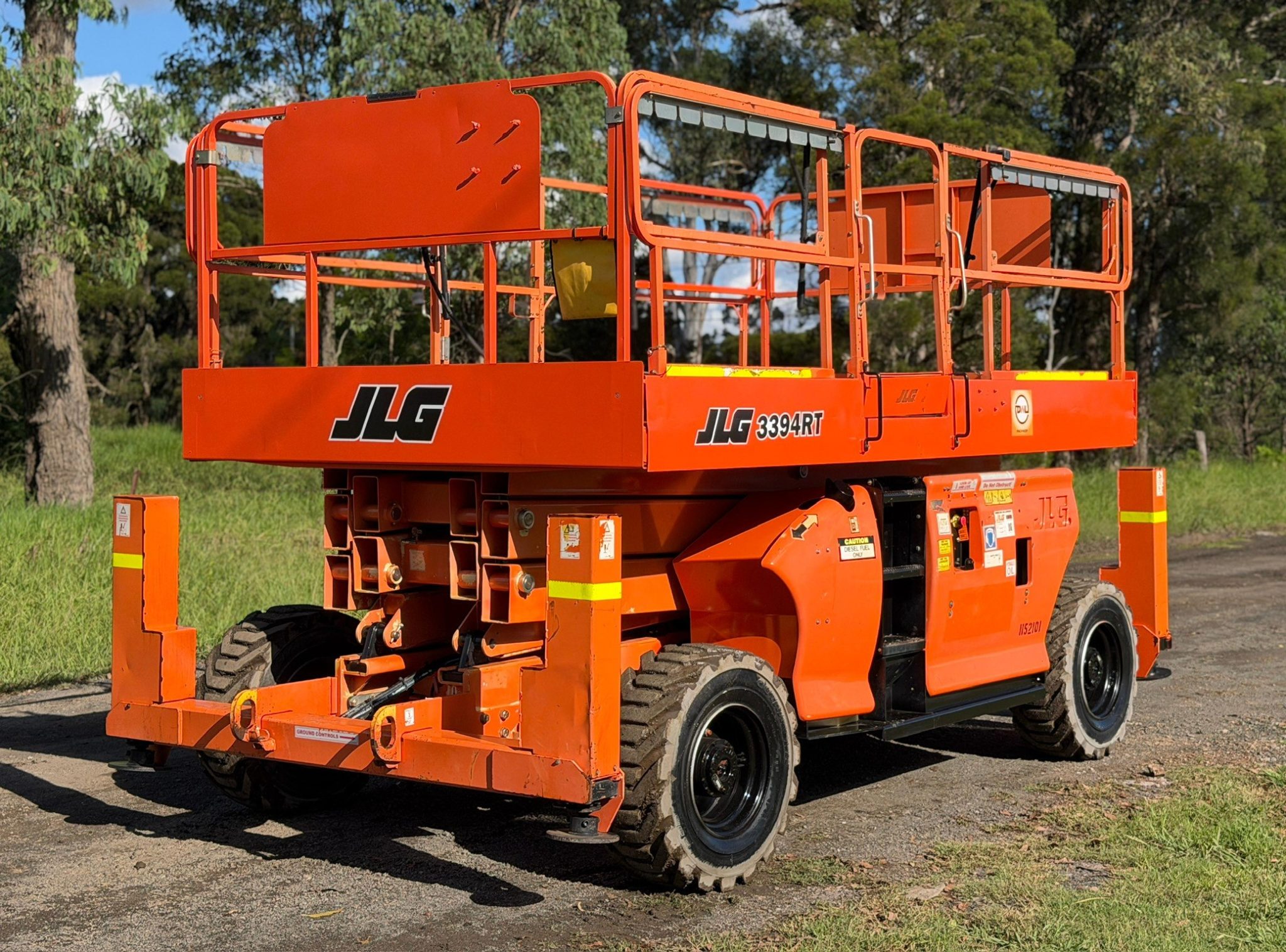 JLG 3394RT 15.1M DIESEL ALL TERRAIN SCISSOR LIFT ELEVATED WORK PLATFORM ...