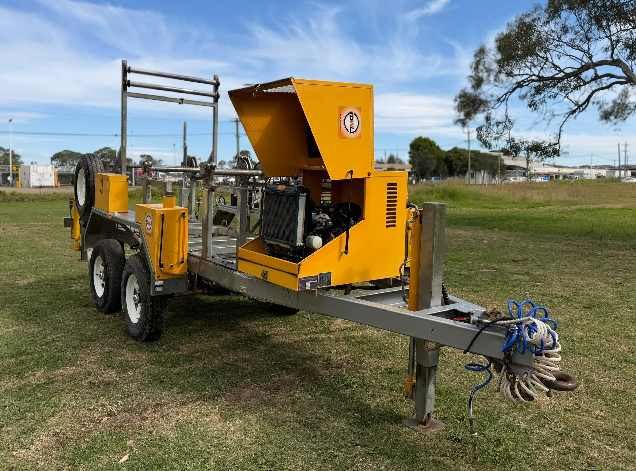 REDMOND GARY 3 DRUM ABC DRUM STAND CABLE TRAILER 6000KG ATM AERIAL BUNDLE CABLE image 11