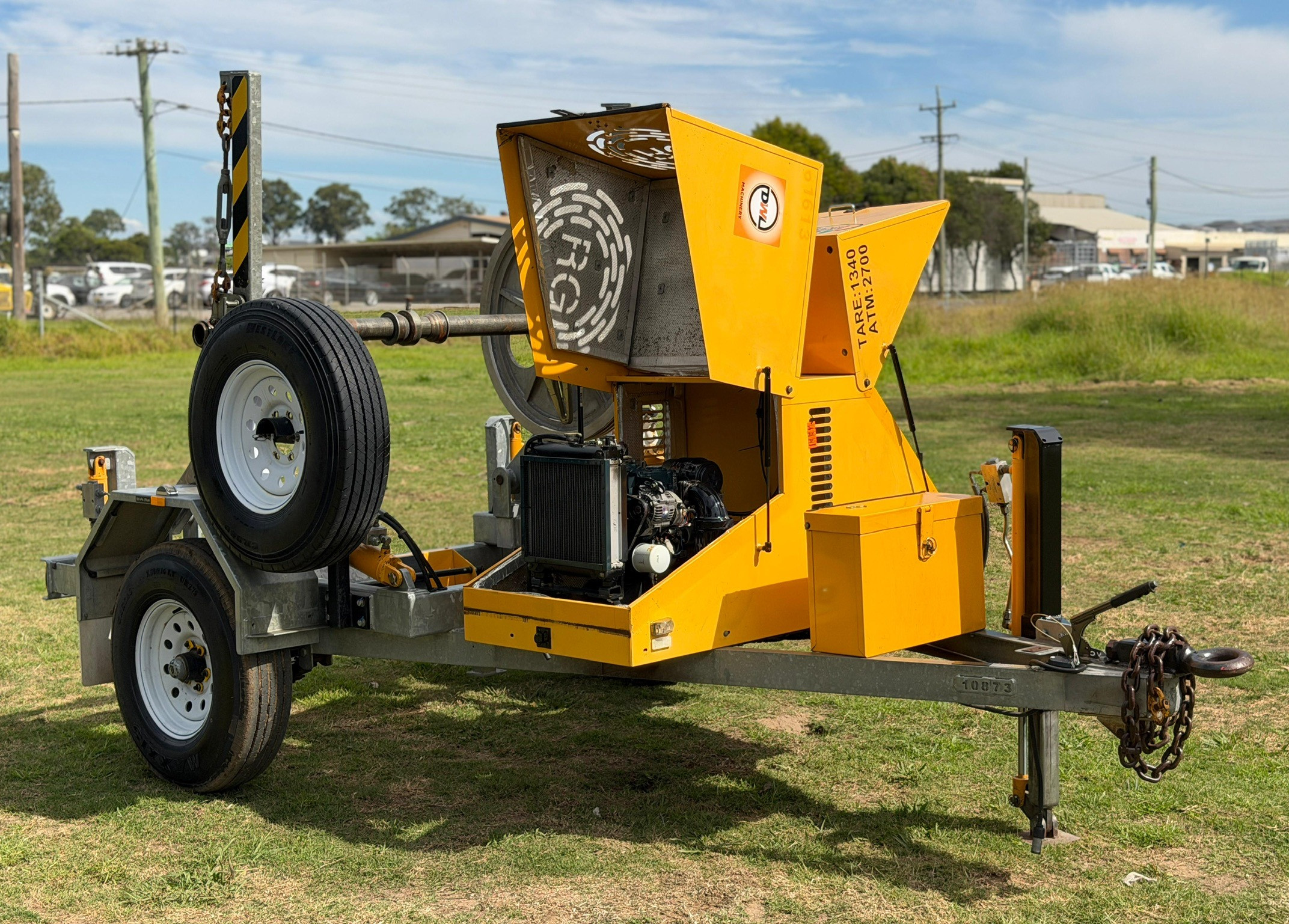 REDMOND GARY 1.5T SELF LOADING CABLE DRUM TRAILER image 3