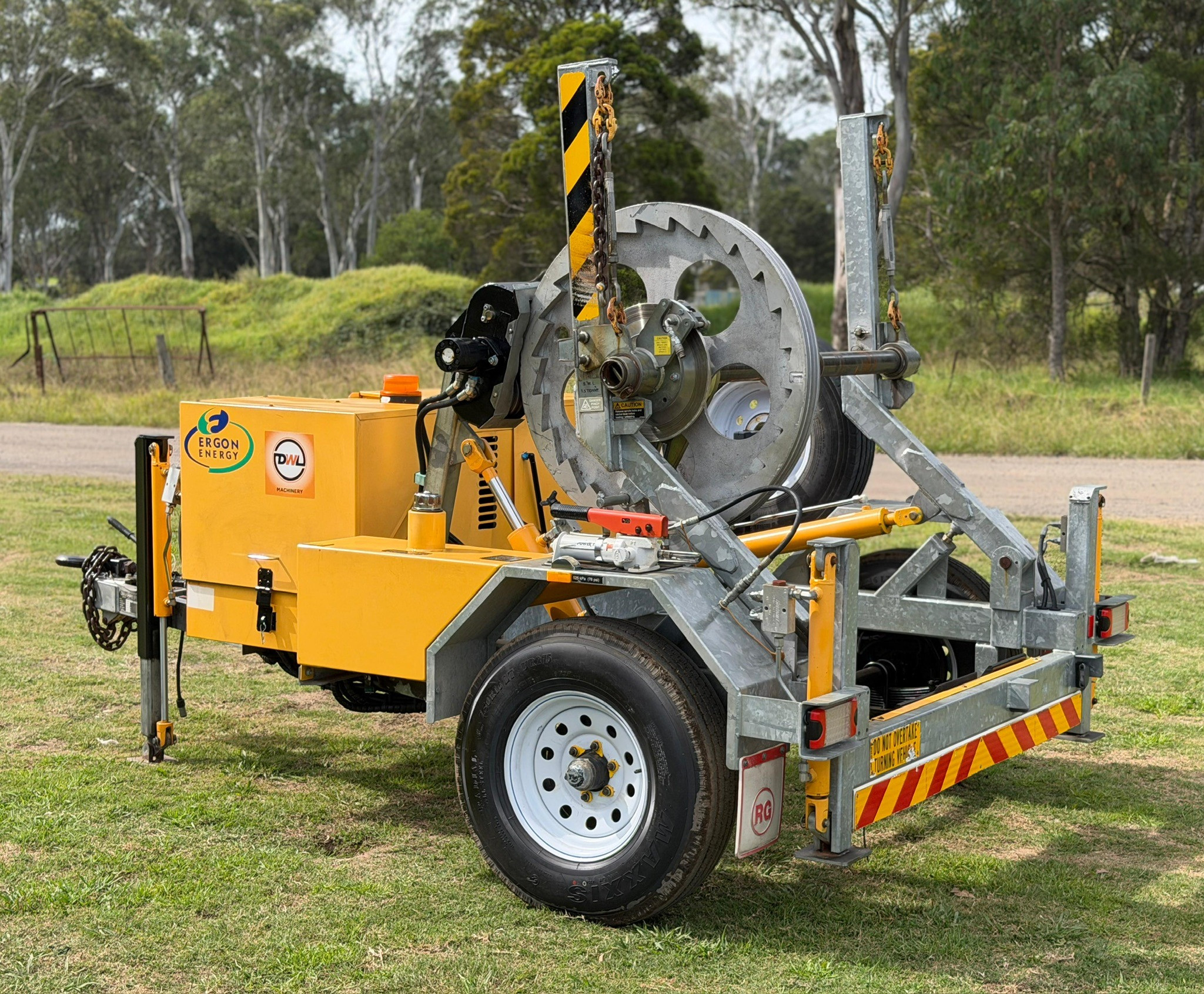 REDMOND GARY 1.5T SELF LOADING CABLE DRUM TRAILER image 6