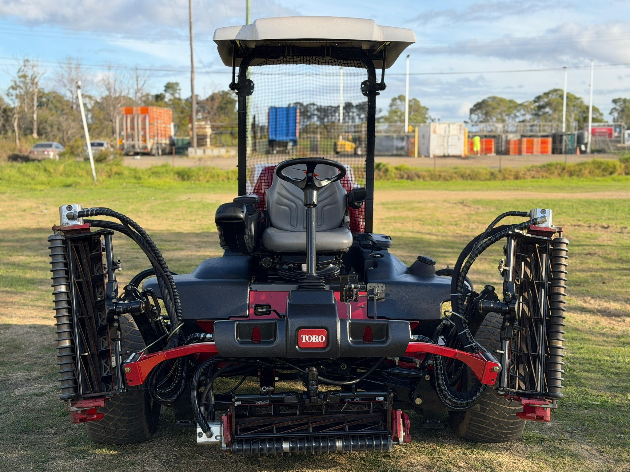 TORO REELMASTER 7000D RIDE ON FAIRWAY CYLINDER REEL GREENS GOLF COURSE LAWN MOWER JOHN DEERE image 17