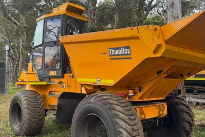 THWAITES 9T ARTICULATED SWIVEL ALL TERRAIN DUMPER SITE DUMP TRUCK WACKER NEUSON CANYCOM CASE