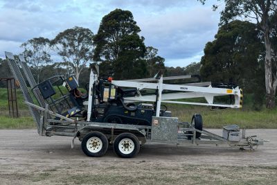 LEGUAN MONITOR 125M1 12.5M KNUCKLE BOOM & TRAILER SCISSOR LIFT CHERRY PICKER EWP GENIE JLG HAULOTTE