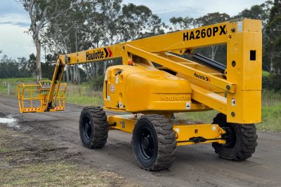 HAULOTTE HA260PX 84FT 25.6M ALL TERRAIN BOOM SCISSOR LIFT ELEVATED WORK PLATFORM EWP GENIE