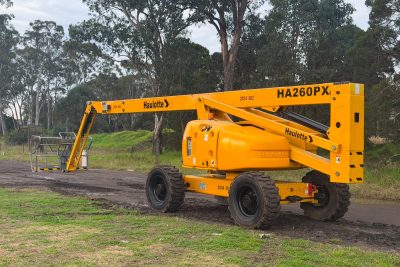 HAULOTTE HA260PX 84FT 25.6M ALL TERRAIN BOOM SCISSOR LIFT ELEVATED WORK PLATFORM EWP GENIE