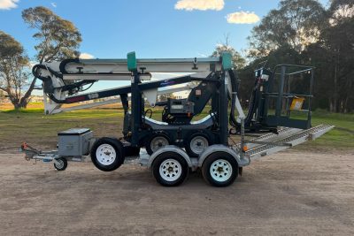 LEGUAN MONITOR 130-2 13.1M IN CERT KNUCKLE BOOM & TRAILER SCISSOR LIFT CHERRY PICKER EWP GENIE JLG