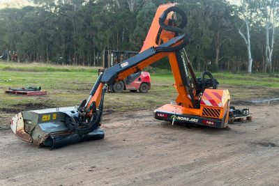 NOREMAT MAGISTRA 61TG FLAIL SIDE REACH ARM REMOTE CONTROL MOWER SLASHER JOHN DEERE HOLLAND MCCONNEL