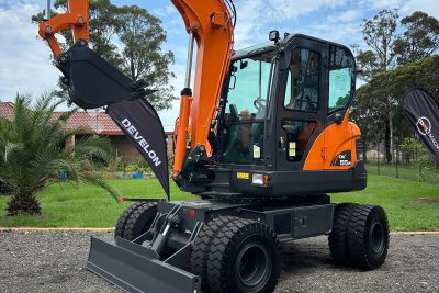 FOR HIRE DEVELON DX55WE 5.5T WHEELED EXCAVATOR