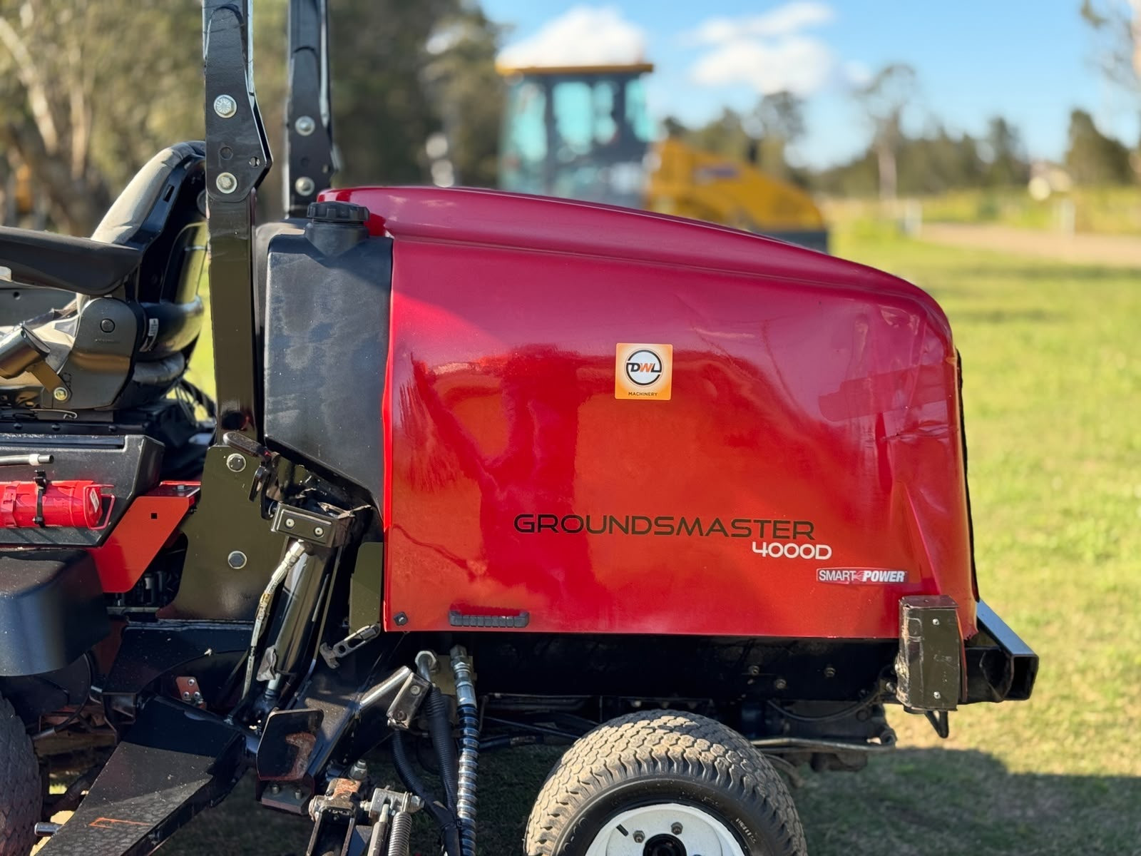 TORO GROUNDSMASTER 4000D DIESEL RIDE ON LAWN MOWER WIDE AREA COMMERCIAL OUT FRONT JOHN DEERE image 23